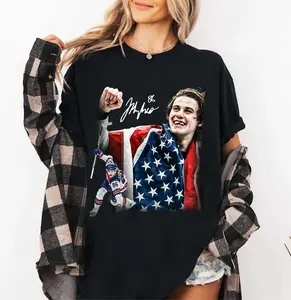 JACK HUGHES "GOLDEN GOAL" TEE, Team USA T-Shirt, Winter Olympics Shirt, Retro Graphic Tees, Gift For Fan