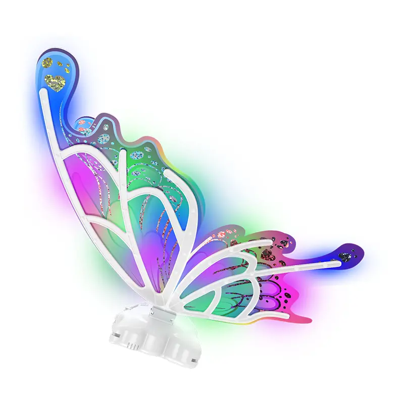COUOMOXA Butterfly Design Glowing Wings Back Decoration, with Music Electric Butterfly Fairy Wings,Holiday & Party Supplies, Kids Toys, Gifts for Kids, Costumes for Kids 3-12 Years Old