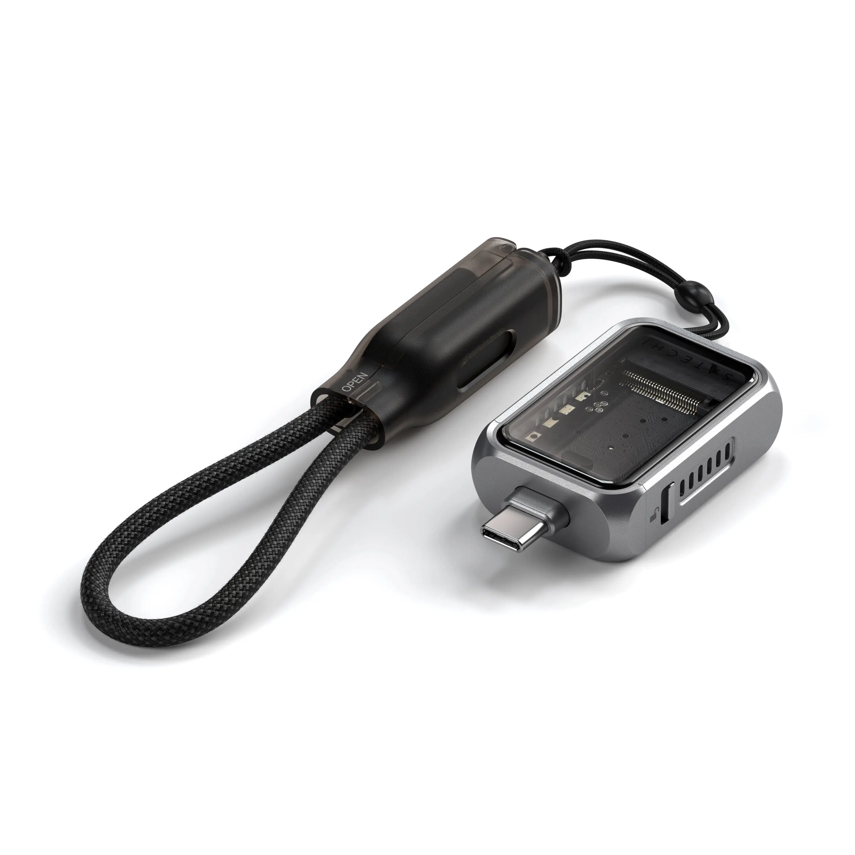 Satechi M.2 NVMe Mini SSD Enclosure with 10Gbps Transfer Speed, Up to 2TB SSD Storage, Active Auto Cooling, Compact and Portable USB C Case, Supports NVMe 2230 SSDs (SSD Not Included)