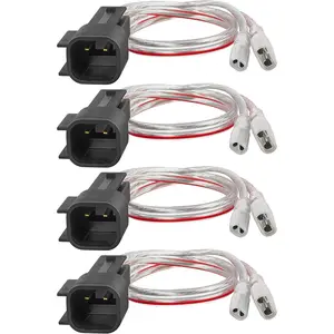Car Speaker Wiring Harness Connector Compatible with 2015-2022 GMC Sierra Chevrolet Silverado Buick Enclave Cadillac Escalade Mount Aftermarket Front Rear Door Speaker Wire Cable Plug 2 Pair