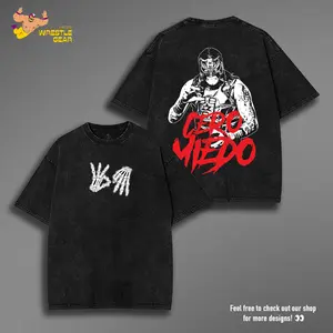 Penta El Zero Miedo Wrestling T-Shirt | Lucha Libre Graphic Tee | Unisex AEW Fan Merch, Streetwear Gift for Wrestling Enthusiasts Cotton Menswear