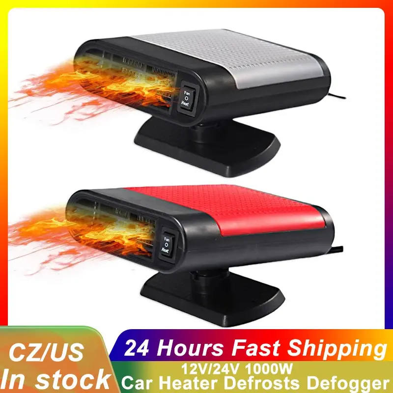 12V/24V 200W/120W/100W Auto Car Heater Portable Car Heater Mute Fast Heating Fan Cooling Fan Windscreen Defrosts Defogger