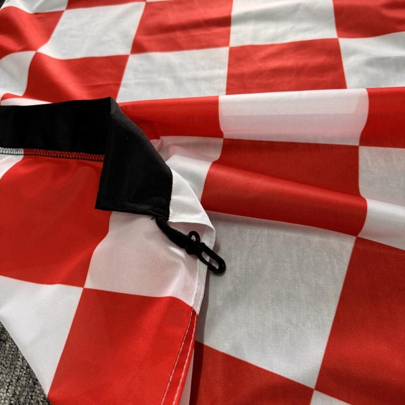 1pc Checkered Flutter Feather Banner Flag  polyester knit material Heavy duty and color fast with mirror image 100% bleed on reverse side Many Designs available for all industries  more colors