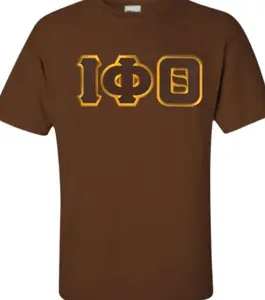 Greekgear Men’s Iota Phi Theta Fraternity Lettered Short Sleeve T-Shirt