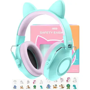 Noise Cancelling Headphones for Kids & Adults – 32dB SNR Super Cute Ear Protection Earmuffs, Ideal for Autism Sensory, Monster Jam, Concert, Firework| Gifts for Girls