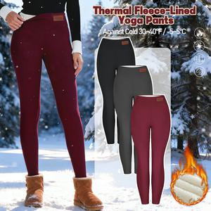 NVWA Women's High-Waist Fleece-Lined Leggings - Winter Warm Thick Stretchy Thermal Sherpa Tights, Slim-Fitting Casual Fashion Bottoms for All-Day Comfort Outdoor Wear, Leggings Women