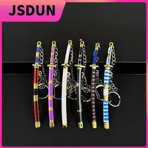 One Piece Weapon Items, Three Sword Zoro Miniature Weapon Jewelry, Key Chain Pendant Decoration Accessories