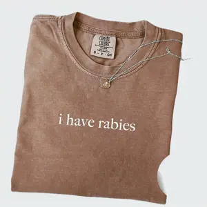 Comfort ColorsI Have Rabies Shirt, Soft Cotton Crewneck Shirt for Men and Women, Gift for Him or Her, Unisex Stylish Casual Fit