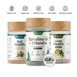 Snap Supplements – Gut Health + Spirulina & Chlorella + Liver Health Bundle – Natural Supplement Capsules – Support Digestive Health, Detox, and Gut Microbiome Balance Snap Supplements – Gut Health + Spirulina & Chlorella + Liver Health Bundle – Natural Supplement Capsules – Support Digestive Health, Detox, and Gut Microbiome Balance