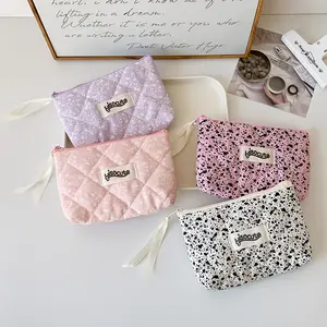 Korean Style Embroidered Coin Purse, Mini Earphone Data Cable Storage Bag, Student Lipstick Makeup Bag, Girls' Fashion Accessory, Handheld Cosmetic Pouch