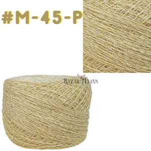 Natural 100g Crystal Glitter Crochet Mexican Yarn Hilo Estambre Cristal Brillo #M-45-P