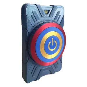 Interactive 3D Rotating Light Switch Cover ,Futuristic Mecha Themed Toggle Switch Plate for Gamers and Tech Decor Fans,Blue