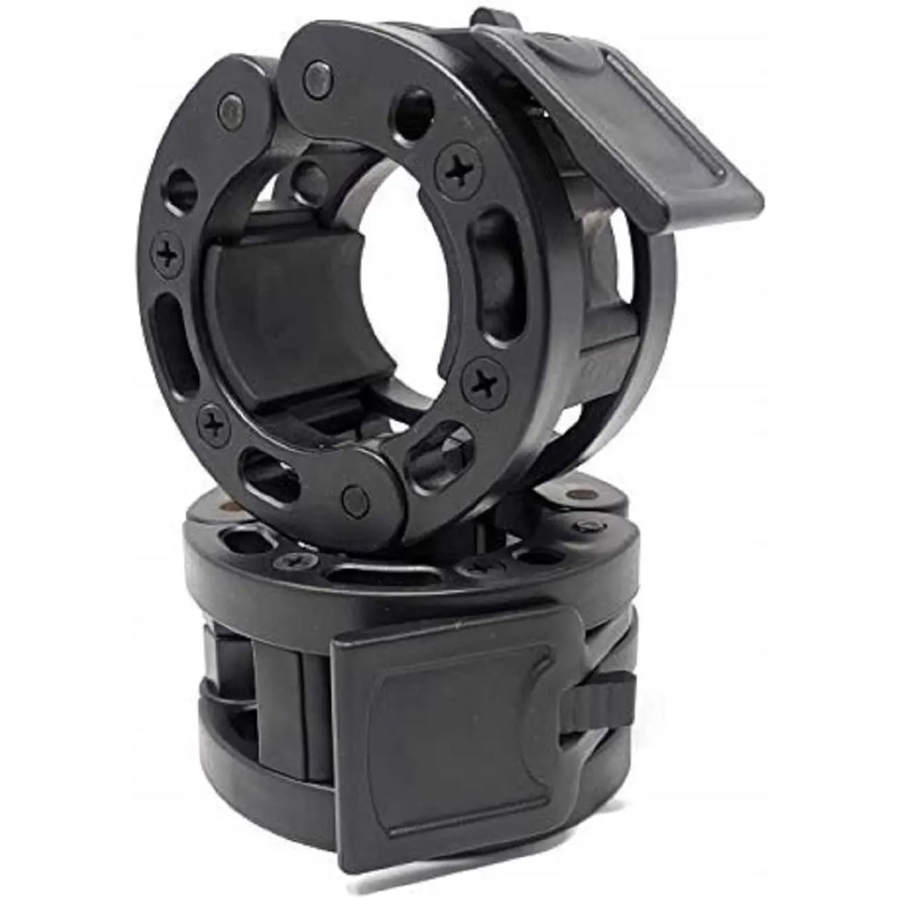 Olympic Barbell Clamps Collars Quick Release Pair of Locking Weight Clips Fit 2 Inch Barbell for Weightlifting