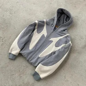 American Retro Letter Print Devil Pattern Hoodie Harajuku Casual Couple Zipper Hoodie Fashion Menswear streetwear outfits  Men's Streetwear Clothes deals Geometric versatile top winter jacket men stay cool quirky design zip pullover