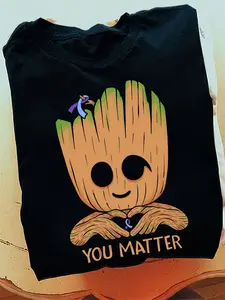 I Am Groot Anime Print T-Shirt