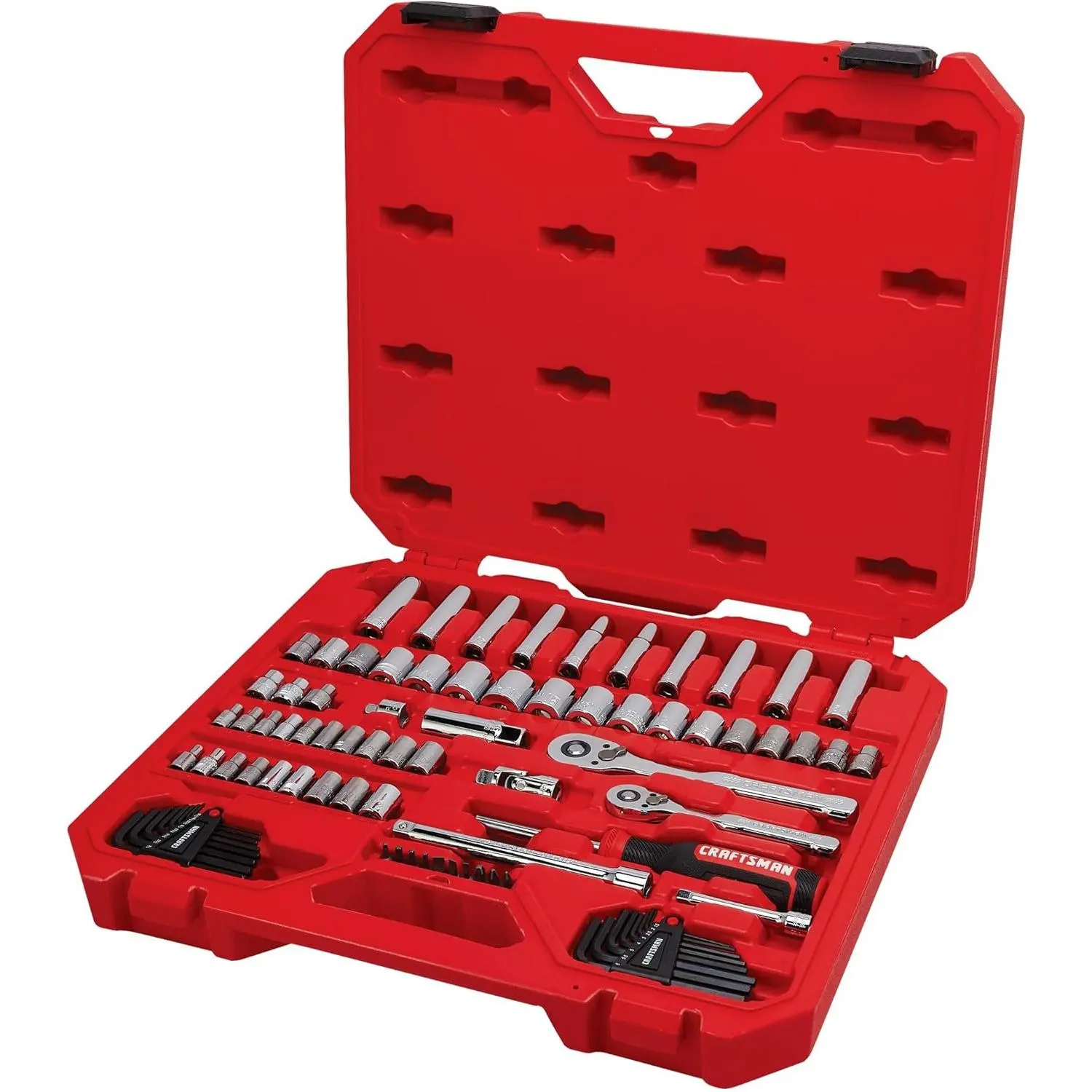 Mechanics Tool Set (CMMT12121) - 83-Piece Compartmentalized Kit with SAE and Metric Hand Tools, Compartmentalized Tool Kits