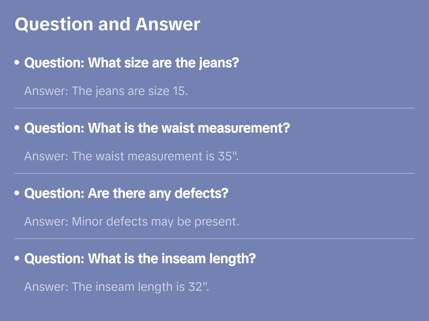 Criss Cross Jeans (size 15)