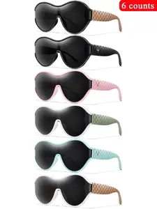 Unisex Simple Style Sunglasses, Trendy Casual Sunglasses for Everyday Use, Fashion Accessories for Outdoor Activities