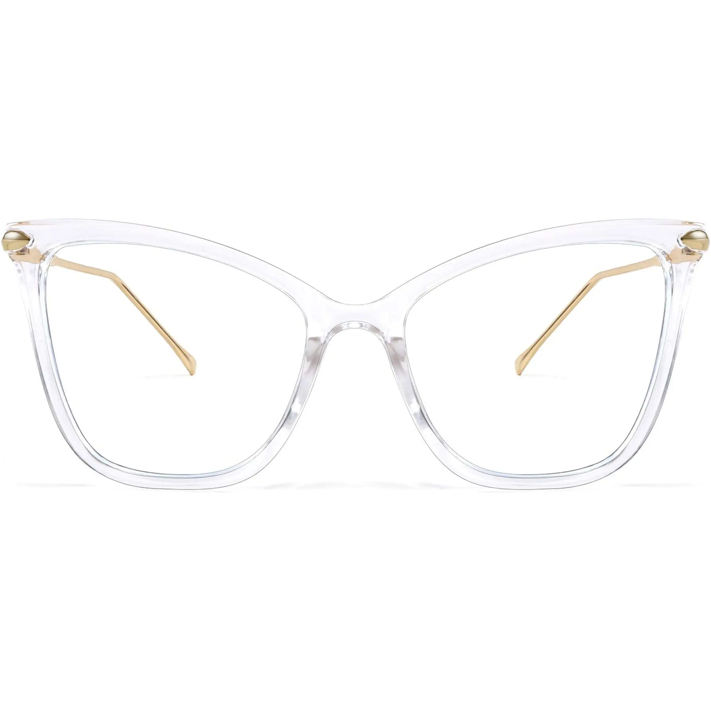 Oversized Cat Eye Glasses Frame Blue Light Blocking Eyewear for Women B2589 Daily Gift