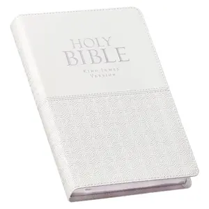 KJV Holy Bible, Standard Size Faux Leather Red Letter Edition Thumb Index & Ribbon Marker, King James Version, White (KJV Deluxe Gift Editions)