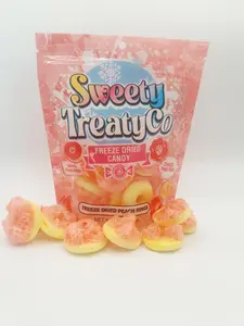 Freeze Dried Peach Rings Fruit Flavored Dry