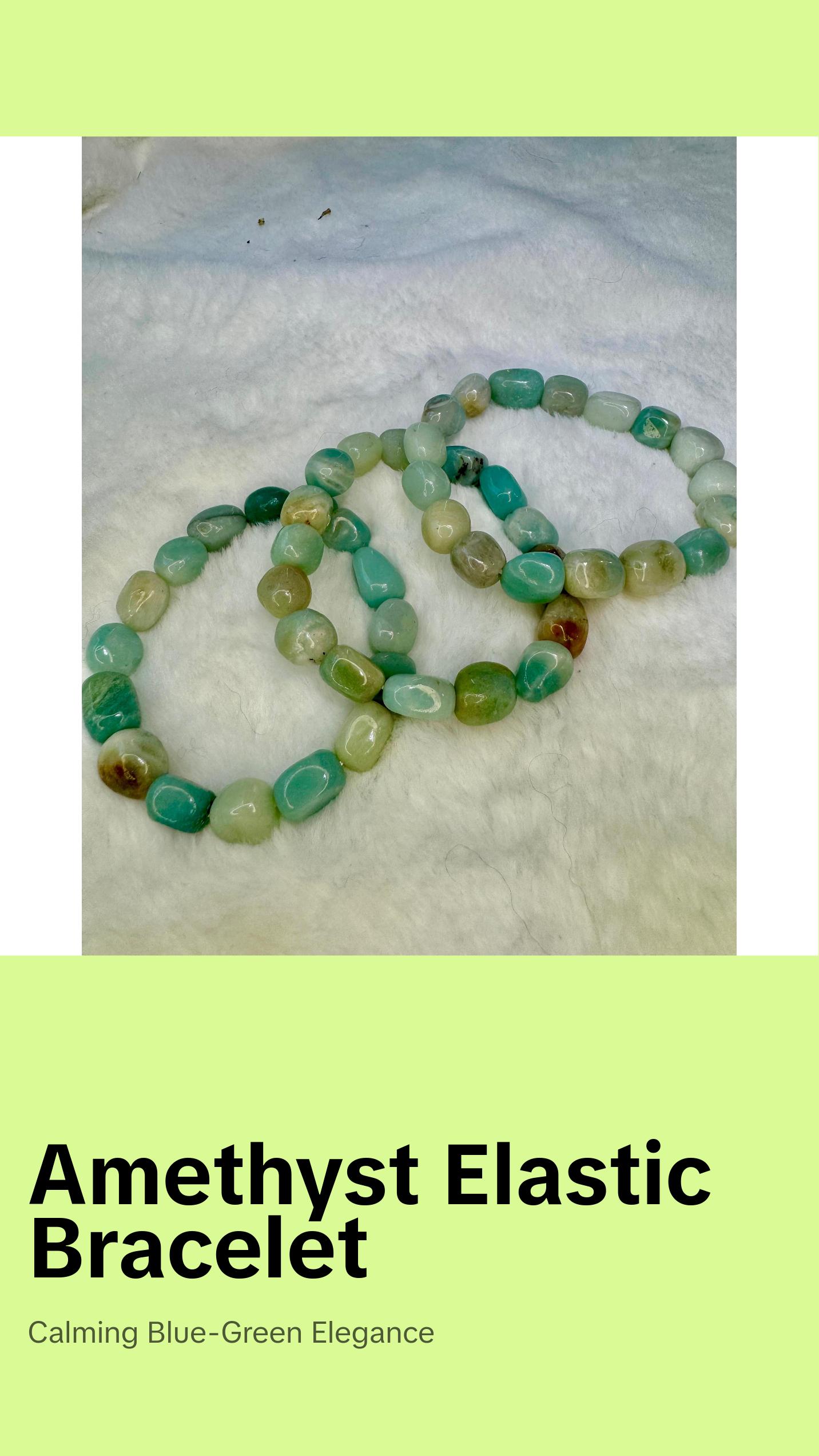 Amazonite Jellybean Bracelet