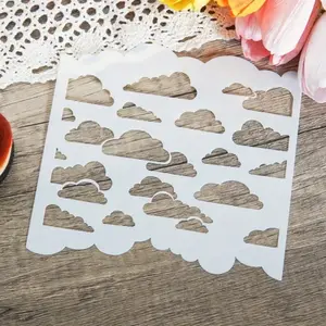 Reusable Cloud Template for Painting, Multifunctional DIY Craft Stencil, Album Making, Wall Art, Furniture Decoration, Floor Design, Art Craft Supplies