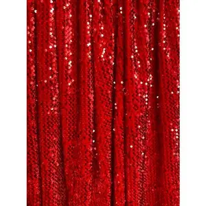 Red Strip Sequin on Velvet