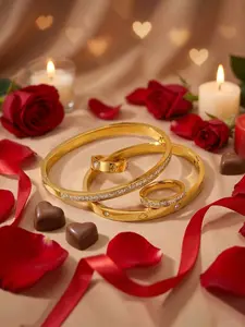 Elegant Women's Jewelry Set, Chic Stainless Steel & Rhinestone Bracelet Ring Earrings, Perfect Gift for Her