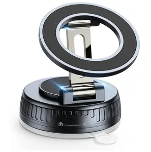 Vacuum & Magnetic Car Phone Holder for MagSafe 【Upgraded 120+ LBS】 360° Adjustable Cell Phone Holders for Your Car, Car Phone Mount Accessories for iPhone 17 Pro Max 16 15 14 13 12 Air Plus