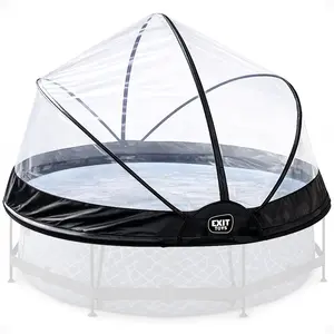 EXIT Toys 10 Foot Round Multifunctional Cover Dome Enclosure for Outdoor Pools