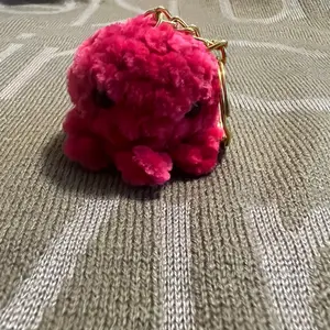 Custom crochet octopus keychain