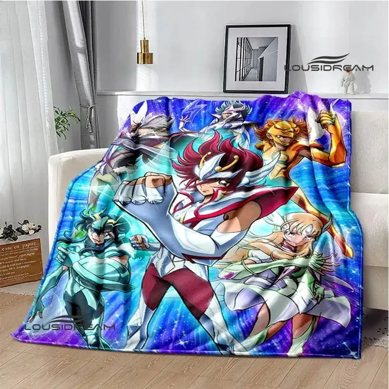 Knights Of The Zodiac Saint Seiya Cosmo Bronze Saint Style Anime Manga Blanket - Ultra Soft Flannel Cosmic Blanket, Cozy Warm Throw for Bedroom Couch, Perfect Birthday Christmas Gift for Anime Fans, Anime Manga Blankets, Cosmic Blankets
