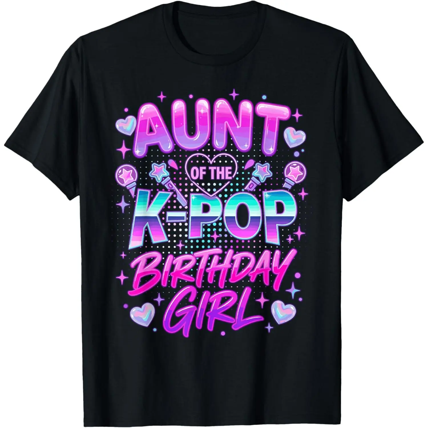 100% Cotton Aunt of The K-Pop Birthday Girls Korean Music T-Shirt