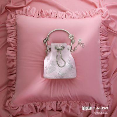 Wicked x ALDO Glindafied Pink Bucket Bag with Butterfly Details