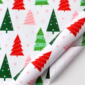 30" x 10' Holiday Wrapping Paper | Holiday Trees gift-wrapping needs