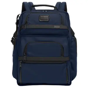 TUMI 29L Multi-Pocket Backpack with Contrast Design for Men in Navy Blue