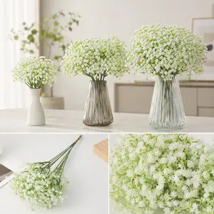 60pcs Artificial Baby Breath Flowers, Realistic Sedum Plants for Vase Filling, Home Decor, Bedroom, Living Room, Wedding Centerpieces