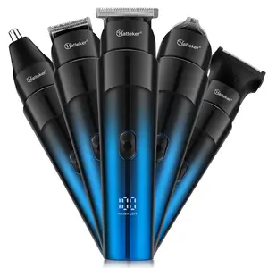 5 in 1 Hair Trimmer Kit, 1 Box Multifunctional Hair Trimmer & Accessories, LCD Digital Display USB Rechargeable Hair Clipper Kit