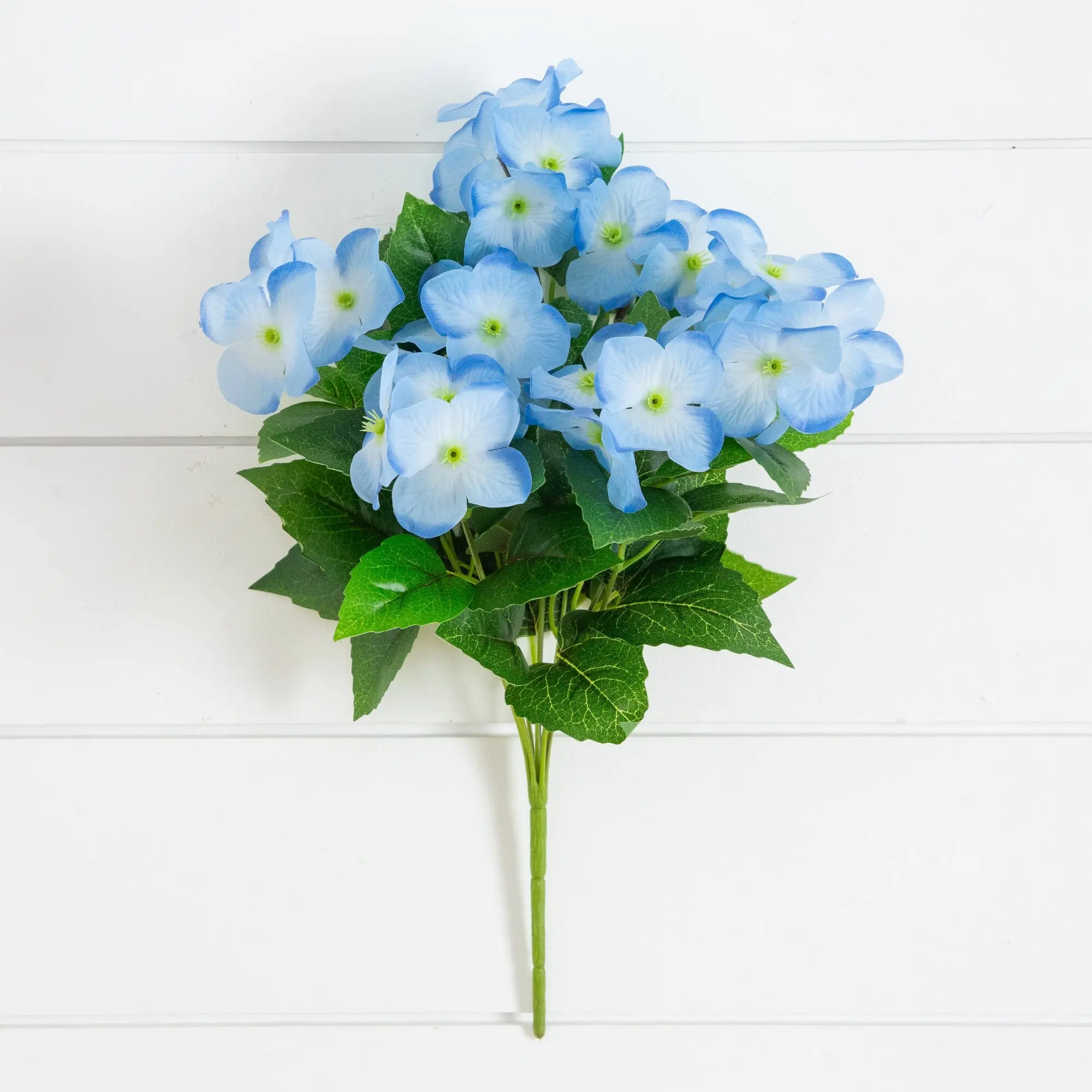 14" UV-Resistant Artificial Hydrangea Bush Set of 6 - Fake Flowers Outdoor, Artificial Mixed Flower Decorative Ornaments for Balcony, Indoor Home Decor Botanical Aesthetic, Plants, Window