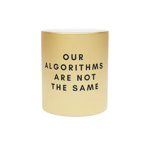 Algorithms | Metallic Mug (Silver\Gold) Coffee Cup Drinkware