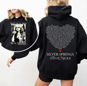 Vintage Stevie Nicks Music Concert Hoodie, Unisex Gift for Women and Men, Don't Be A Lady Be A Legend Design, Perfect Holiday Sweatshirt	