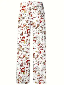 Cute Christmas Pajama Pants, Cute Santa Christmas Pants, Couple Jammies, Family Matching Pants