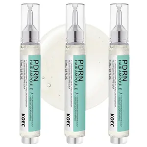 PDRN Hair Ampoule, Bleached Frizzy Damaged Dry Hair Care Korean Deep Hair Density Serum, Scalp Revitalizing Solution, Exfoliates Dandruff & Soothes Itch| Non-Greasy, Lightweight