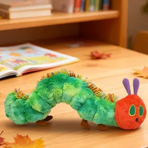 Hungry Caterpillar Toy, Eric Carle Theme, Cute Caterpillar Plush, Soft Adorable Stuffed, Soft Stuffed Animal, Childhood Stuffed Animal, Kids' Gift, Themed Birthday Present, High-Quality Toys