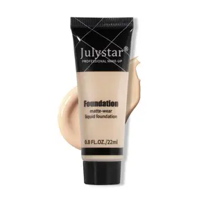 22ml Matte Long-lasting Liquid Foundation, 1 Count Waterproof Oil Control Concealer Foundation, Facial Beauty & Personal Care Product, Face Foundation