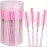 Disposable Eyelash Brush with Container, 40pcs/box Mascara Wands for Travel Eyelash Makeup, Spoolie Accessories for Eyelash Extensions, Cosmetic Accessory, Makeup Brushes, Eyelash Tools, Cosmetics Makeup Tools, Portable Beauty Tool
