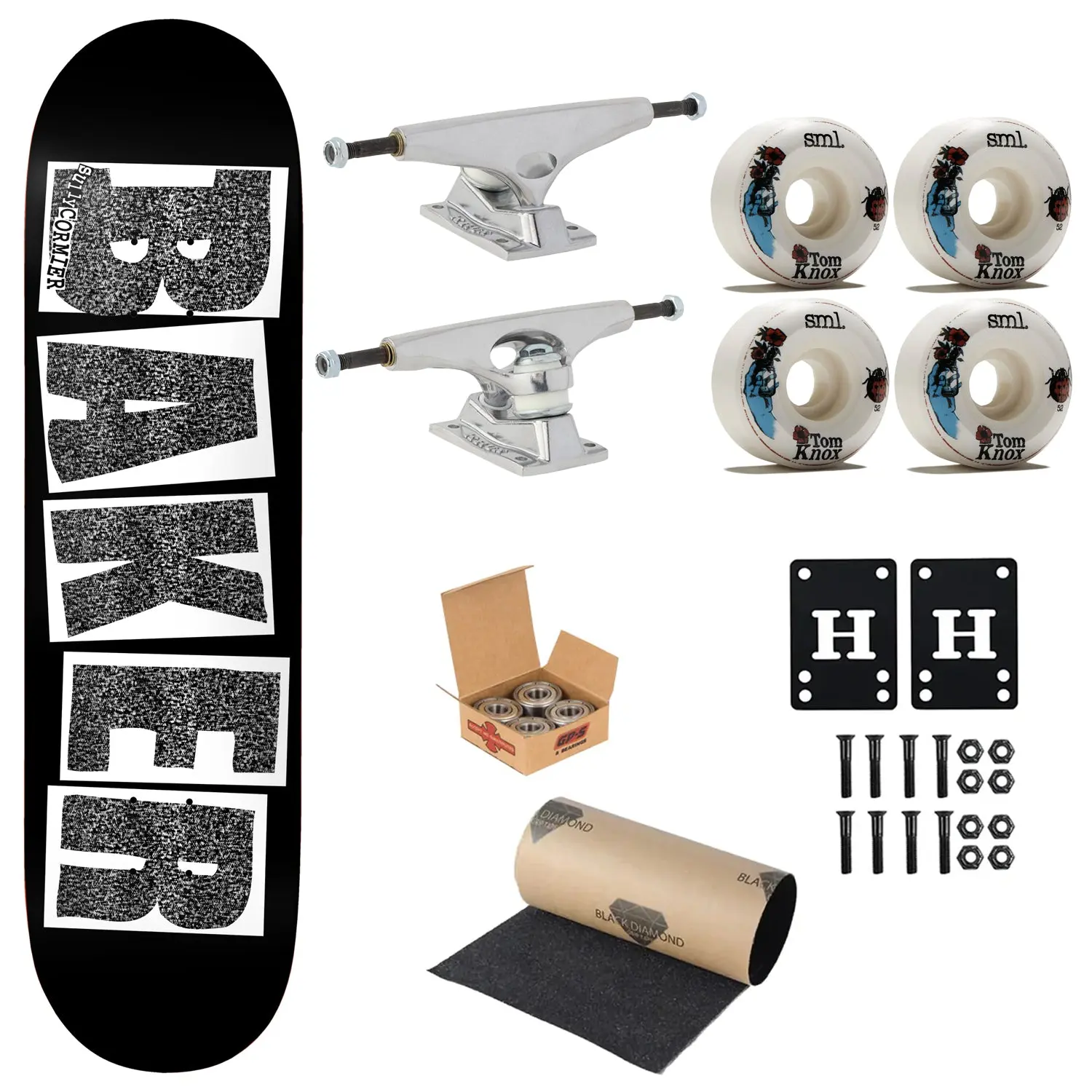 Baker Premium Complete Skateboard Sully Cosmic Microwave 8.5" Ft. Krux/SML/Independent