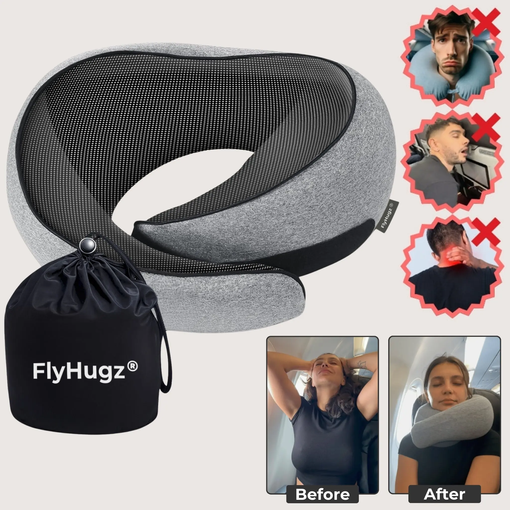 The Original FlyHugz® Travel Pillow The Original FlyHugz® Travel Pillow