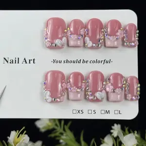 French Diamond Cut Nails